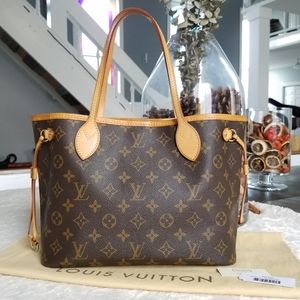 💕Authentic LV Neverfull PM Monogram Tote Bag